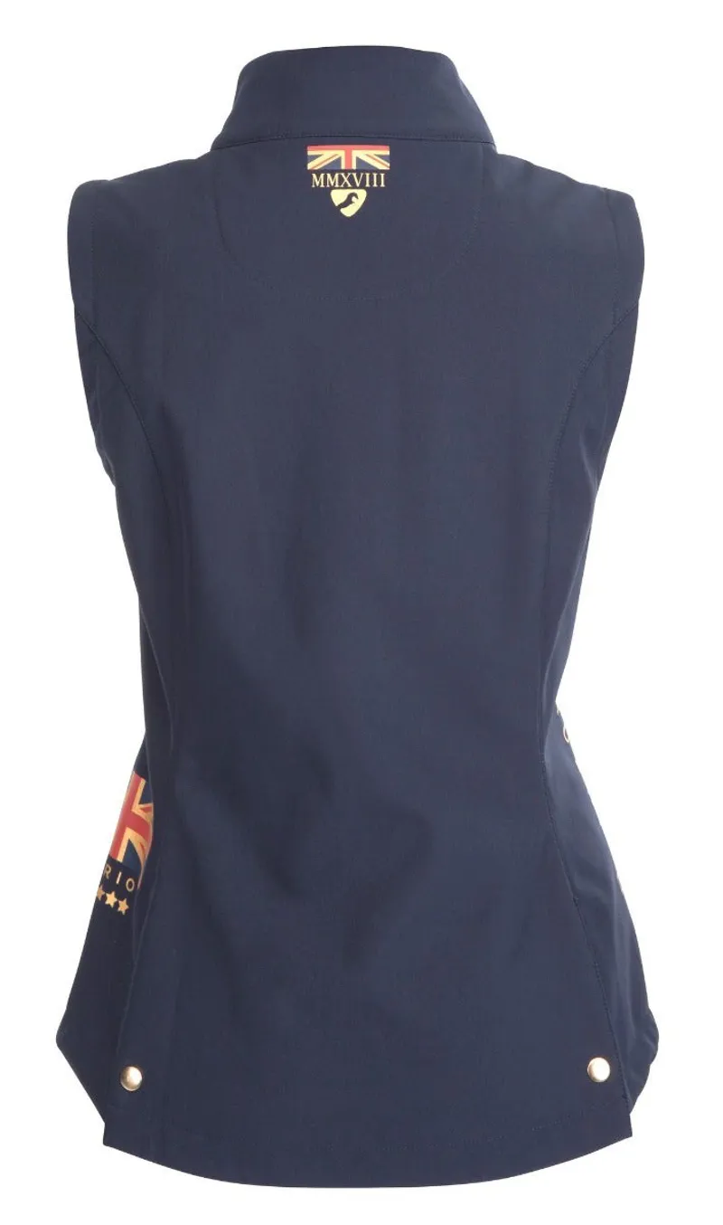 Aubrion Team Softshell Gilet Ladies in Navy-2